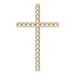 Ladies Natural Diamond Cross Pendant (I1, G-H) — 14K Yellow Gold
