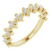 Ladies Natural Diamond Stackable Clover Ring (I1, G-H) — 14K Yellow Gold