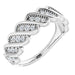 Ladies Natural Diamond Stackable Ring (I1, G-H) — Sterling Silver