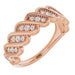 Ladies Natural Diamond Stackable Ring (I1, G-H) — 14K Rose Gold