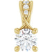 Ladies Natural Diamond Pendant (I1, G-H) — 14K Yellow Gold