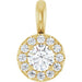 Ladies Natural Diamond Pendant (I1, G-H) — 14K Yellow Gold