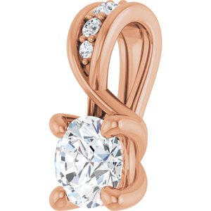 Lab-Grown Diamond Accented Pendant