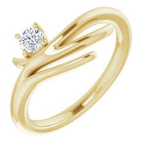 Ladies Natural Diamond Ring (I1, G-H) — 14K Yellow Gold
