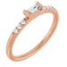 Ladies Natural Diamond Stackable Ring (SI2-I1, G-H) — 14K Rose Gold