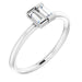 Ladies Natural Diamond Two-Stone Ring (SI2-SI3, G-H) — Platinum