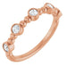 Ladies Natural Diamond Stackable Ring (I1, G-H) — 14K Rose Gold