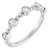 Ladies Natural Diamond Stackable Ring (SI2-SI3, G-H) — Platinum