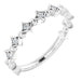 Ladies Natural Diamond Stackable Ring (SI2-SI3, G-H) — Platinum