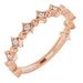 Ladies Natural Diamond Stackable Ring (I1, G-H) — 14K Rose Gold