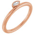 Ladies Natural Diamond Stackable Ring (I1, GHI) — 14K Rose Gold