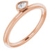Ladies Natural Diamond Stackable Ring (SI2-SI3, GHI) — 14K Rose Gold