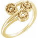 Ladies Natural Diamond Three-Stone Ring (I1, G-H) — 14K Yellow Gold