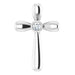 Ladies Natural Diamond Cross Pendant (I1, G-H) — Platinum