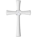Ladies Natural Diamond Cross Pendant (I1, G-H) — Platinum