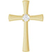 Ladies Natural Diamond Cross Pendant (I1, G-H) — 14K Yellow Gold