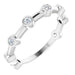 Ladies Natural Diamond Bezel-Set Bar Ring (SI2-SI3, G-H) — Platinum