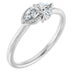Ladies Natural Diamond Ring (I1, G-H) — Sterling Silver