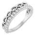 Ladies Natural Diamond Infinity-Inspired Stackable Ring (I1, G-H) — 14K White Gold
