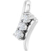 Lab-Grown Diamond Three-Stone Freeform Pendant