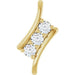 Ladies Natural Diamond Pendant (I1, G-H) — 14K Yellow Gold