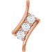 Ladies Natural Diamond Pendant (I1, G-H) — 14K Rose Gold