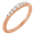 Ladies Natural Diamond Stackable Ring (I1, G-H) — 14K Rose Gold