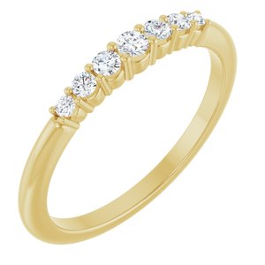 Ladies Natural Diamond Stackable Ring (I1, G-H) — 14K Yellow Gold