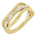 Ladies Natural Diamond Freeform Ring (SI2-SI3, GHI) — 14K Yellow Gold