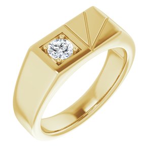 Ladies Natural Diamond Ring (I1, G-H) — 14K Yellow Gold