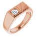 Ladies Natural Diamond Ring (I1, G-H) — 14K Rose Gold
