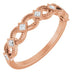 Ladies Natural Diamond Stackable Ring (I1, G-H) — 14K Rose Gold