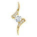 Ladies Natural Diamond Pendant (Si2-Si3, G-H) — 14K Yellow Gold