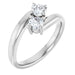 Ladies Natural Diamond Ring (I1, G-H) — 14K White Gold