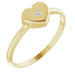 Ladies Natural Diamond Youth Heart Ring (I1, G-H) — 14K Yellow Gold