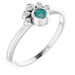 Ladies Natural Alexandrite Natural Diamond Ring (SI2-SI3, G-H) — Platinum