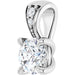 Lab-Grown Diamond Accented Claw-Prong Pendant