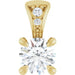 Ladies 1/4 Natural Diamond Pendant (I1, G-H) — 14K Yellow Gold