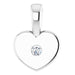 Ladies Natural Diamond Youth Heart Pendant (I1, G-H) — Sterling Silver