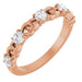 Ladies Natural Diamond Stackable Ring (I1, G-H) — 14K Rose Gold