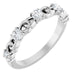 Ladies Natural Diamond Stackable Ring (I1, G-H) — 14K White Gold
