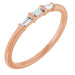 Ladies Natural Diamond Stackable Ring (SI2-SI3, GHI) — 14K Rose Gold