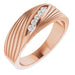 Ladies Natural Diamond Ring (I1, G-H) — 14K Rose Gold