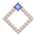 Ladies Natural Tanzanite Natural Diamond Pendant (I1, G-H) — 14K Rose Gold