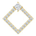 Ladies Natural Diamond Pendant (I1, G-H) — 14K Yellow Gold
