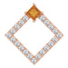 Ladies Natural Citrine Natural Diamond Pendant (I1, G-H) — 14K Rose Gold