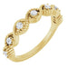 Ladies Natural Diamond Stackable Ring (I1, G-H) — 14K Yellow Gold