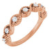 Ladies Natural Diamond Stackable Ring (I1, G-H) — 14K Rose Gold