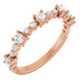Ladies Natural Diamond Ring (I1, G-H) — 14K Rose Gold