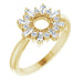 Ladies Natural Diamond Circle Ring (SI2-I1, G-H) — 14K Yellow Gold
